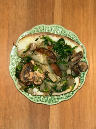 Vegetable Stuffed Baked Potato